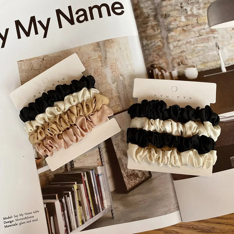 NyuNyu™ Silk Scrunchies 4pc Set