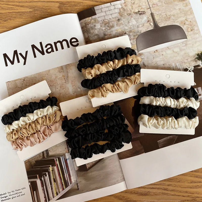 NyuNyu™ Silk Scrunchies 4pc Set