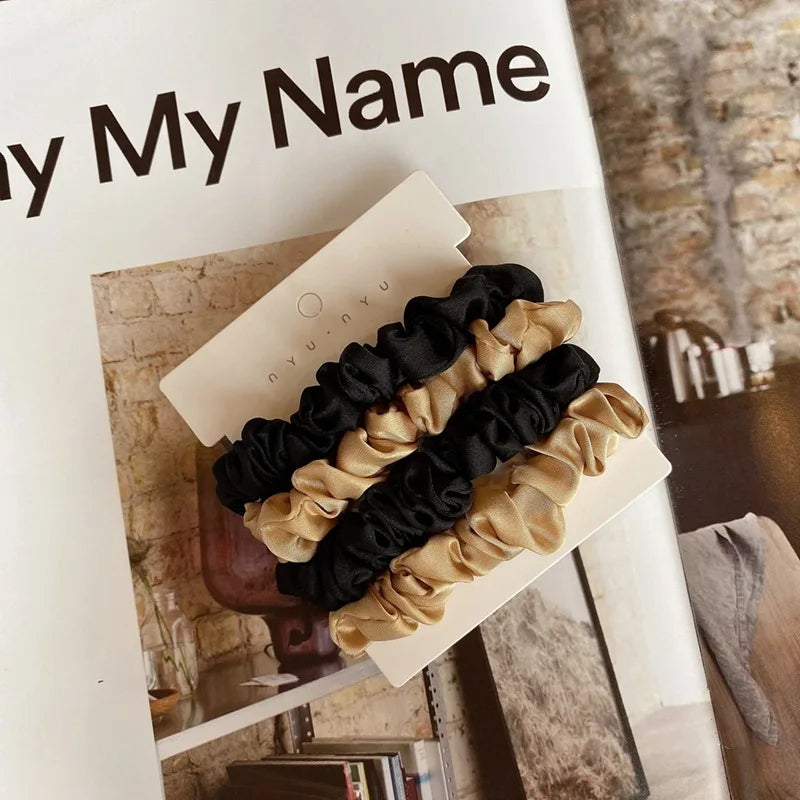 NyuNyu™ Silk Scrunchies 4pc Set