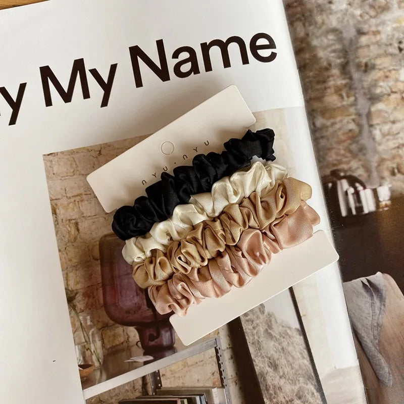 NyuNyu™ Silk Scrunchies 4pc Set