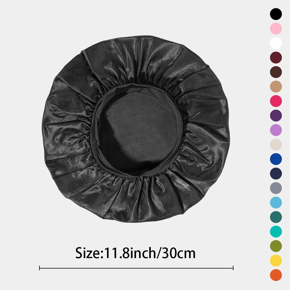 Silk Bonnet with Elastic Band